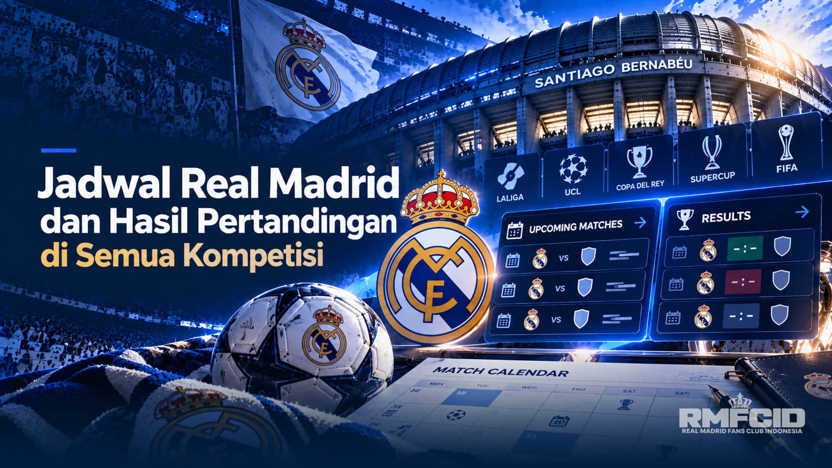 Jadwal Real Madrid 2026/2027 dan Hasil Pertandingan di Semua Kompetisi